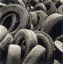 Tires #1 60x60 2002 conte crayon on paper